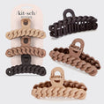 Load image into Gallery viewer, Eco-Friendly Chain Claw Clip 3pc Set - Neutral