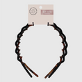 Load image into Gallery viewer, Kitsch Zig Zag Handbands - black//tortoise