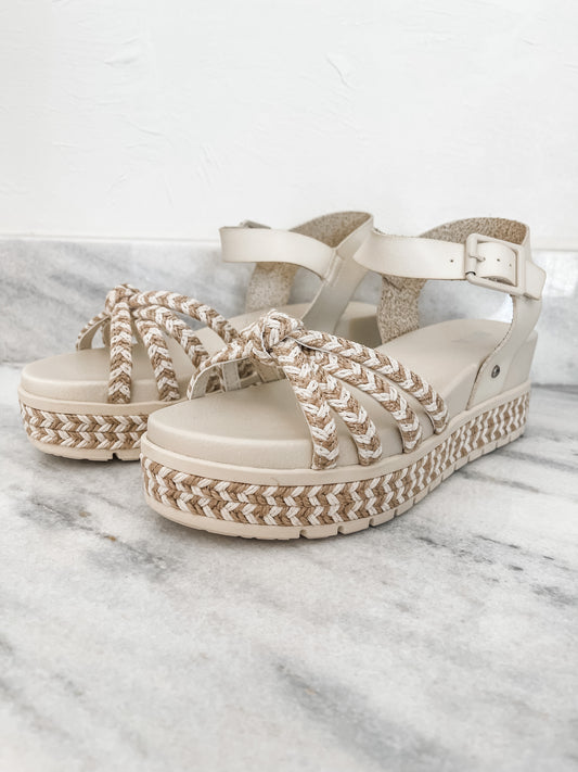 Kehlani Platform Sandals - Bone