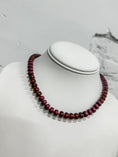 Load image into Gallery viewer, Burgundy Trails Beaded Necklace
