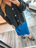 Load image into Gallery viewer, Callie Oversized Cardigan - Charcoal
