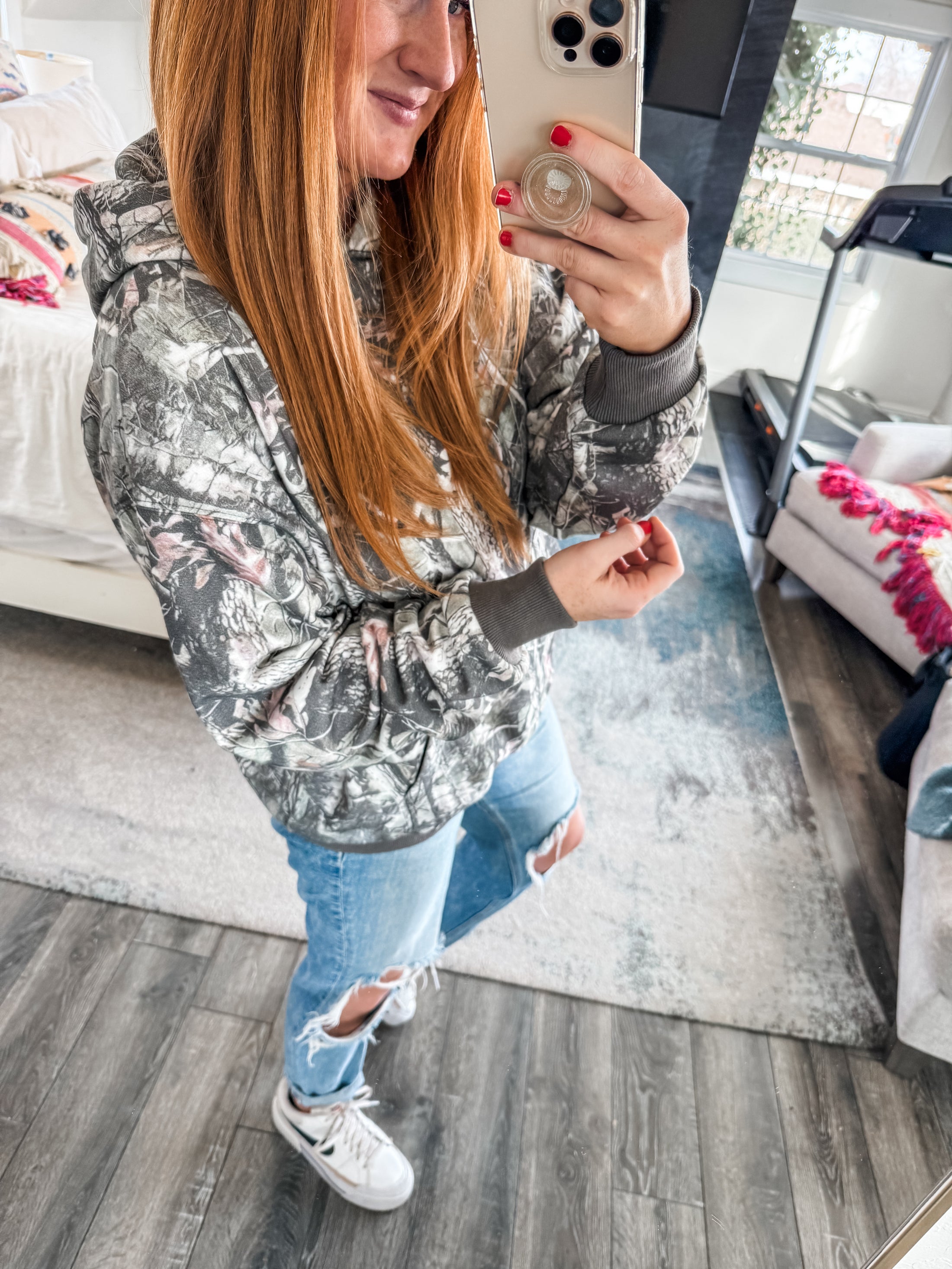 Bradyn Camo Hoodie - Olive