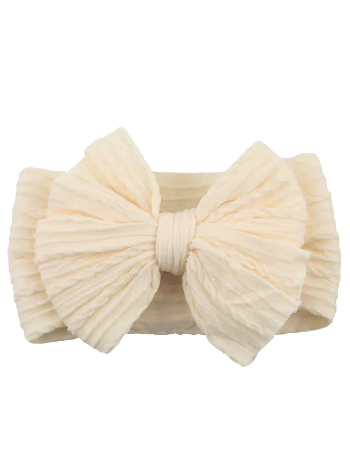 Luxe Stretch Bow - Cream