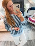 Load image into Gallery viewer, Z Supply Everyday Striped Crew - Eclipse
