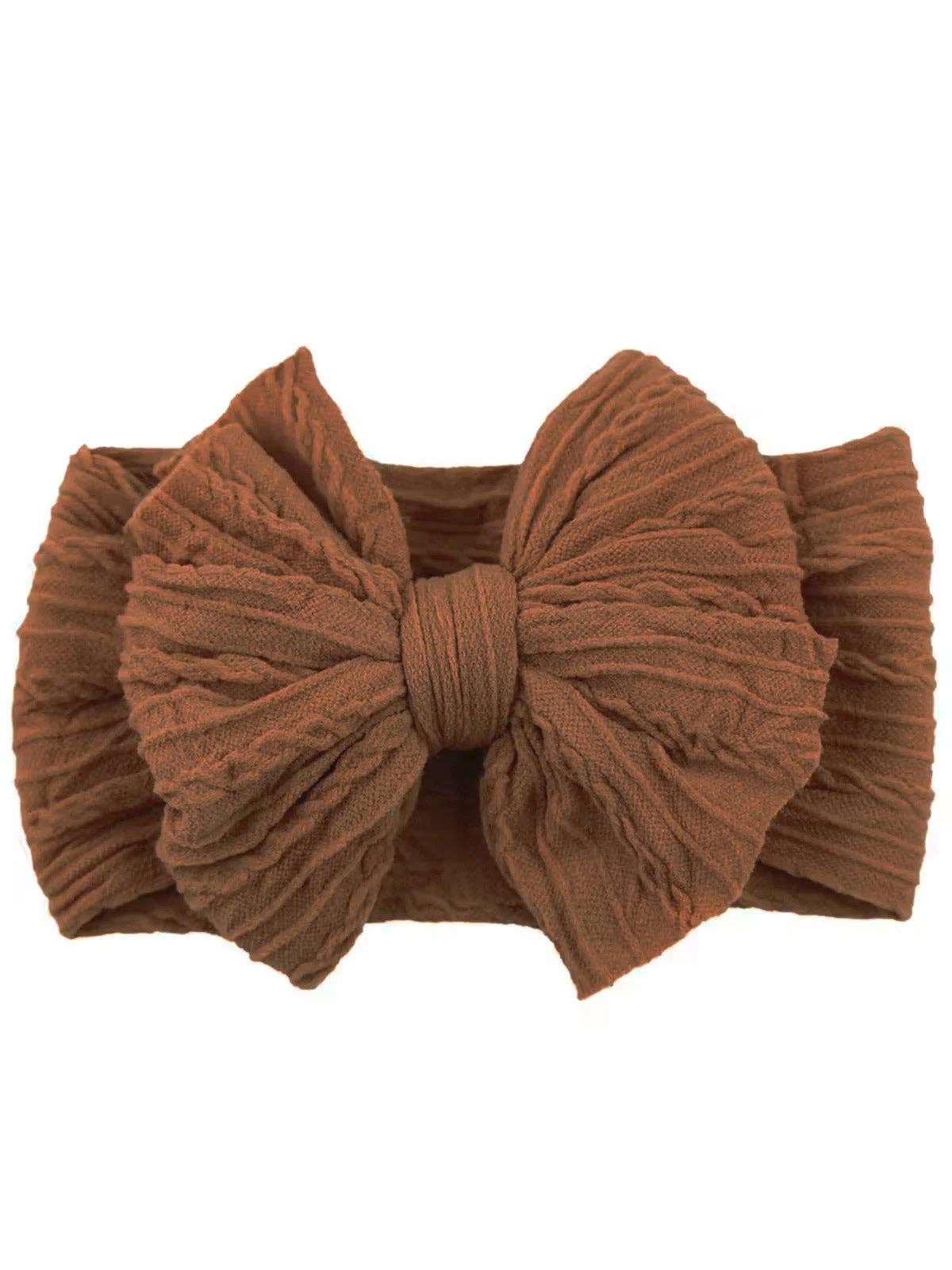 Luxe Stretch Bow - Brown