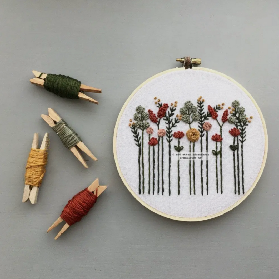 Beginner Embroidery Kit - Harvest Wildflowers