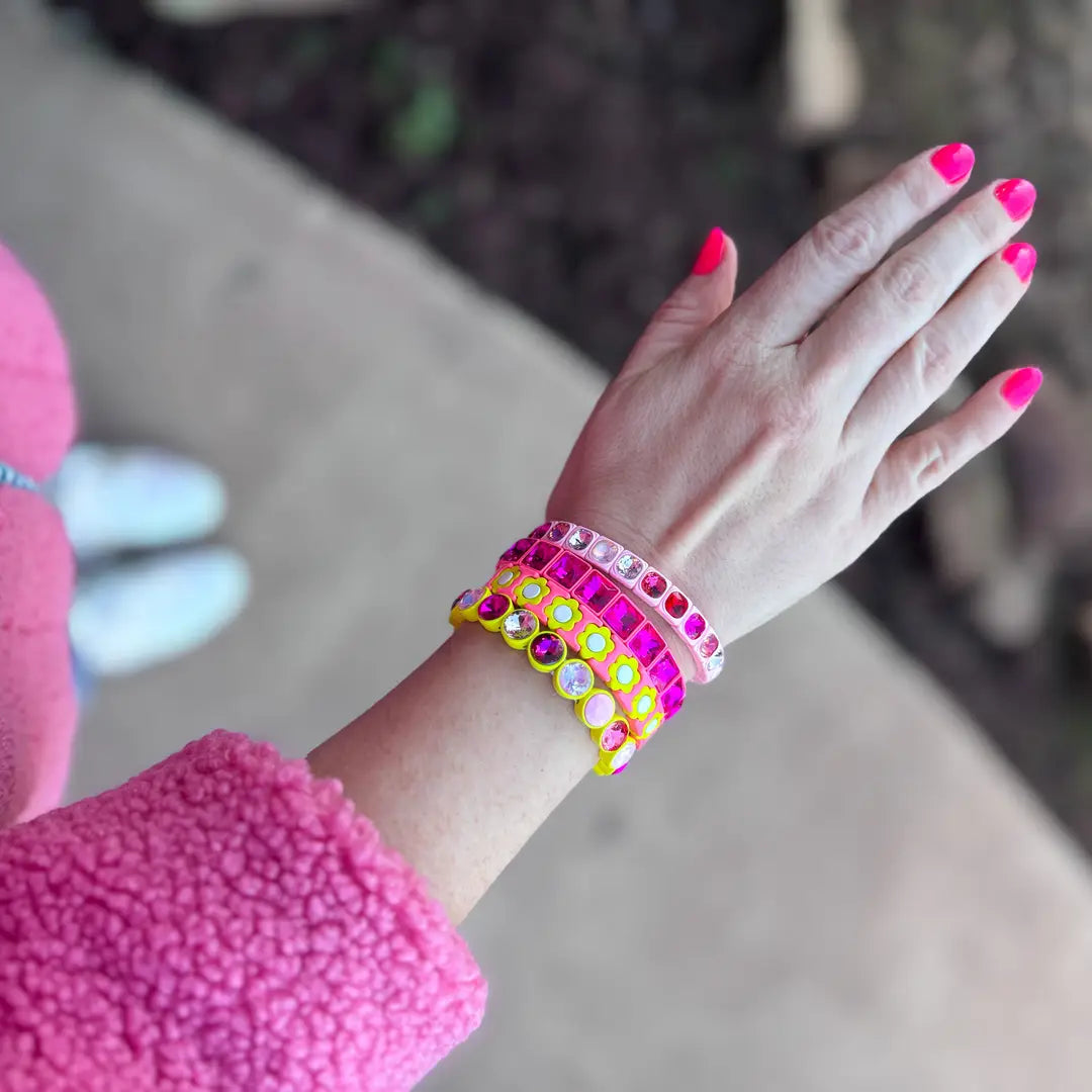 Libby Bracelet - Hot Pink