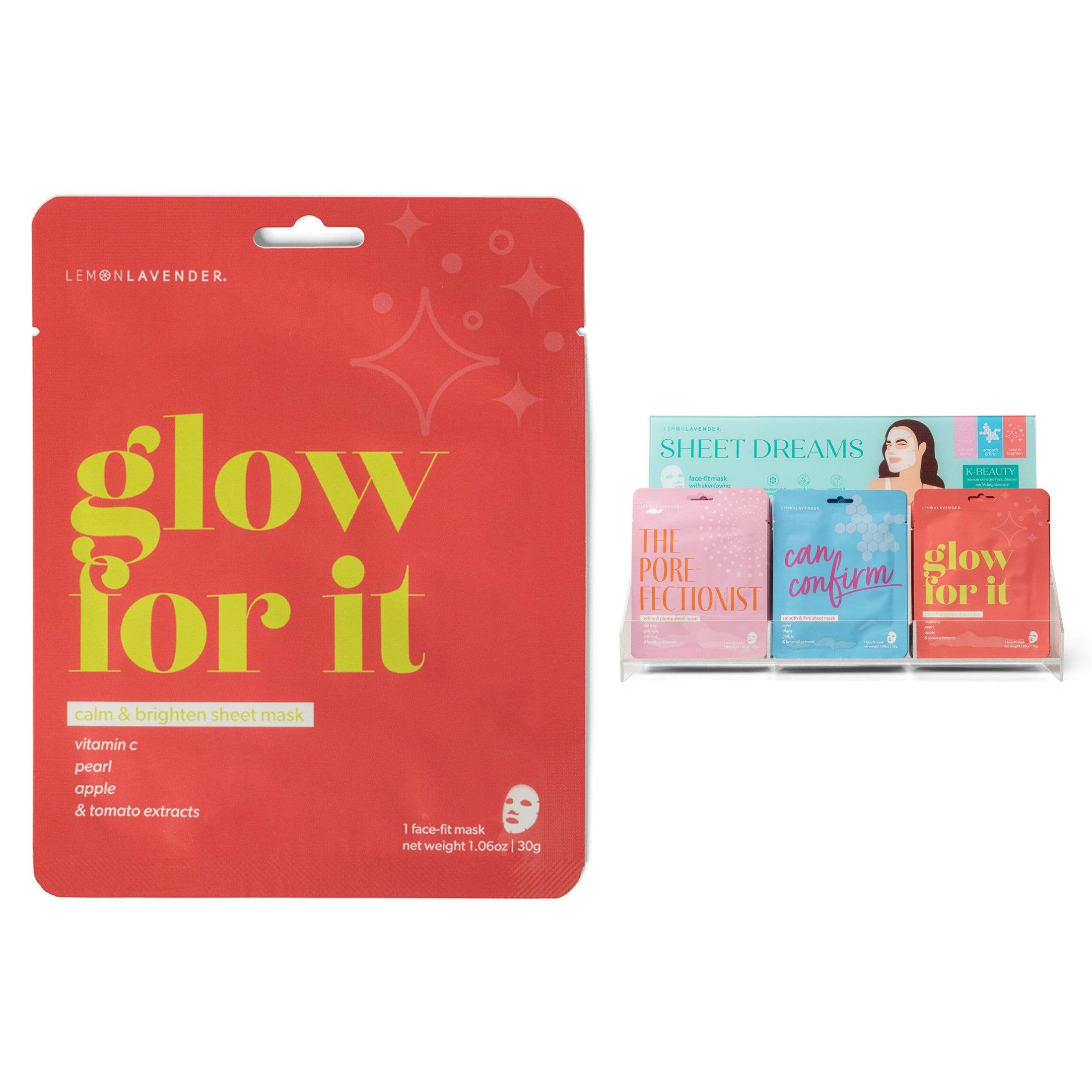 Lemon Lavender Sheet Dreams Face Masks Assortment