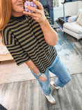 Load image into Gallery viewer, Beni Striped Top - Olive
