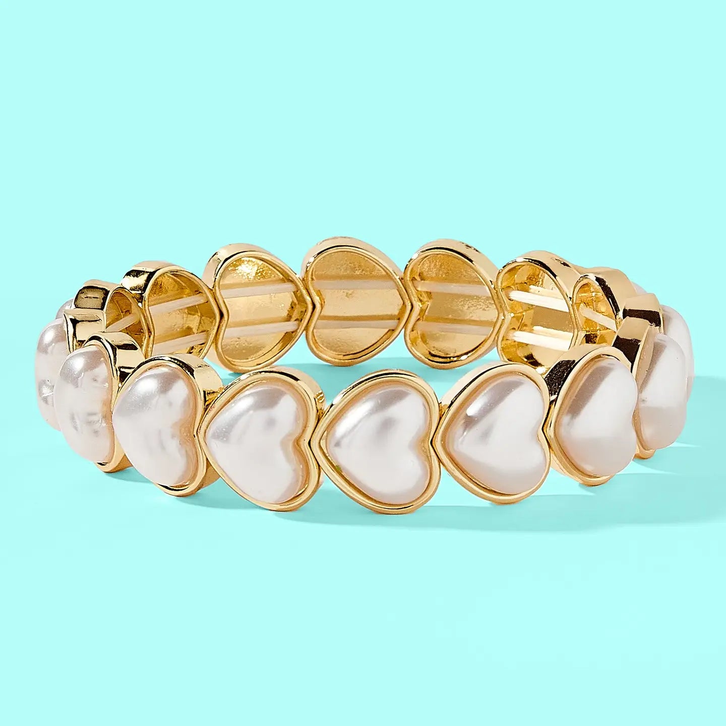 Love Bracelet - Pearl Hearts