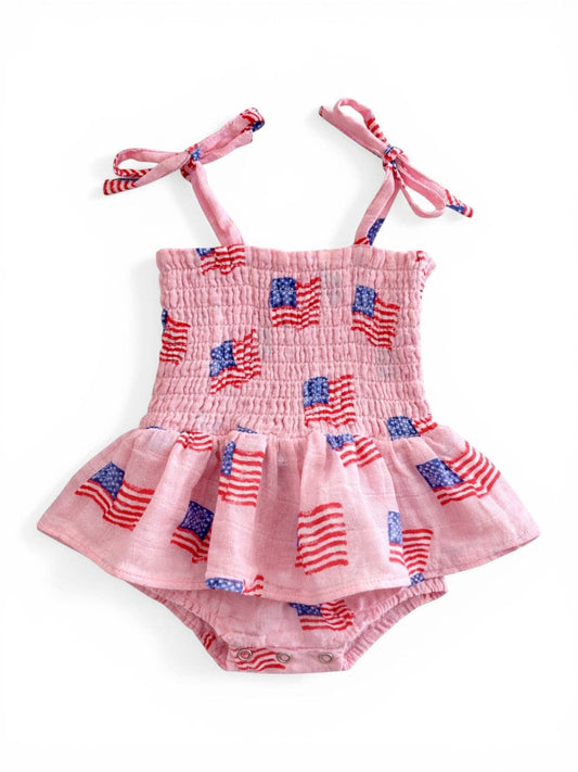 Pink Flag Skirted Bubble