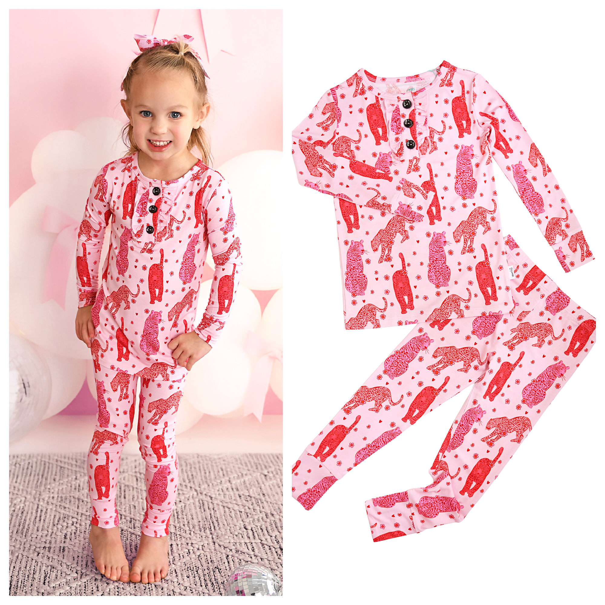 Cambrie Ruffle PJ Set