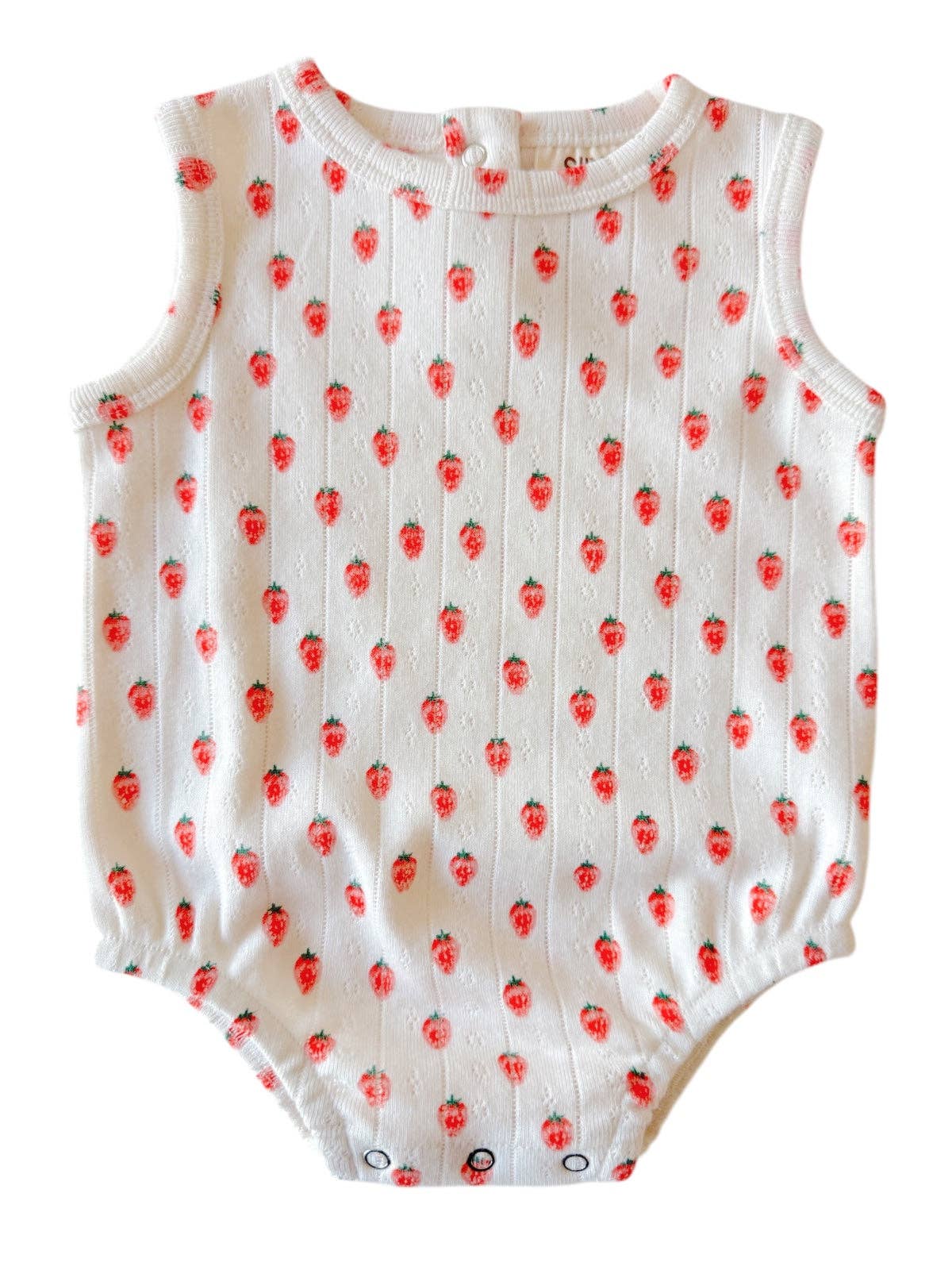 Strawberry Pointelle Bubble