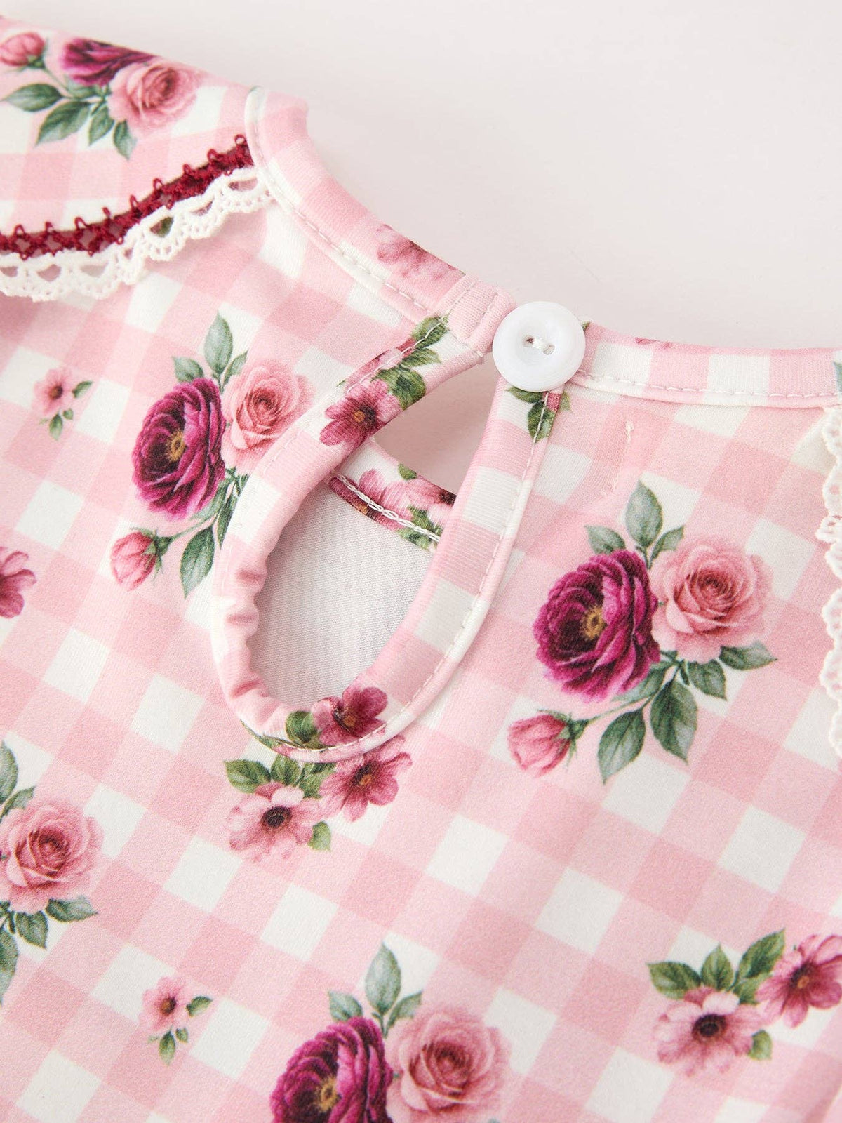 Vintage Smocked Floral Dress