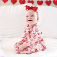 Load image into Gallery viewer, Sweet Like Candy Ruffle Zipper Footie
