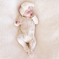 Load image into Gallery viewer, Lovely Leopard Bamboo Waffle Zipper Ruffle Footie
