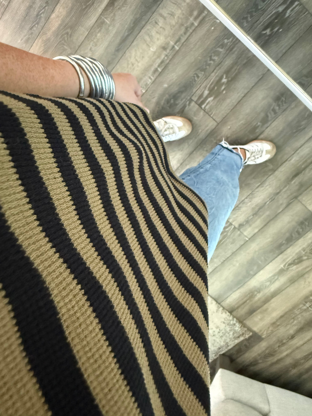 Beni Striped Top - Olive
