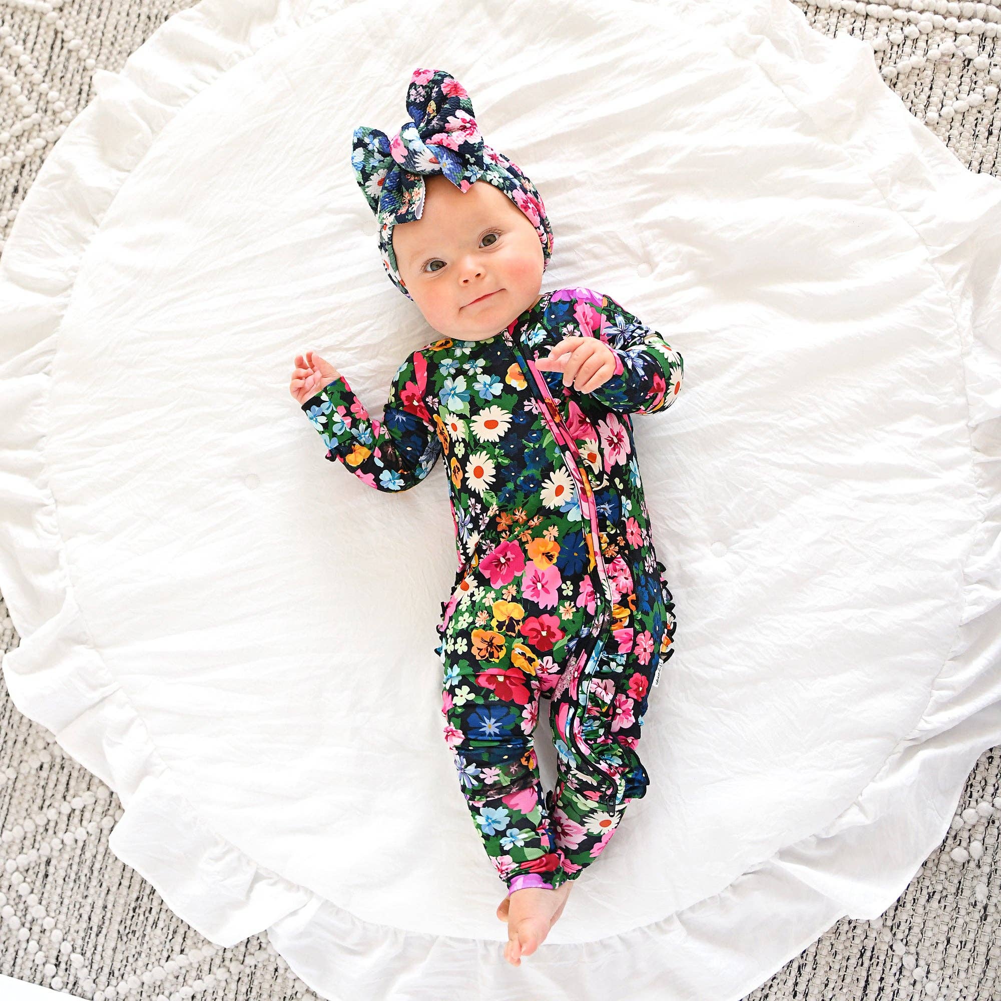 Cassandra Ruffle Convertible Footie