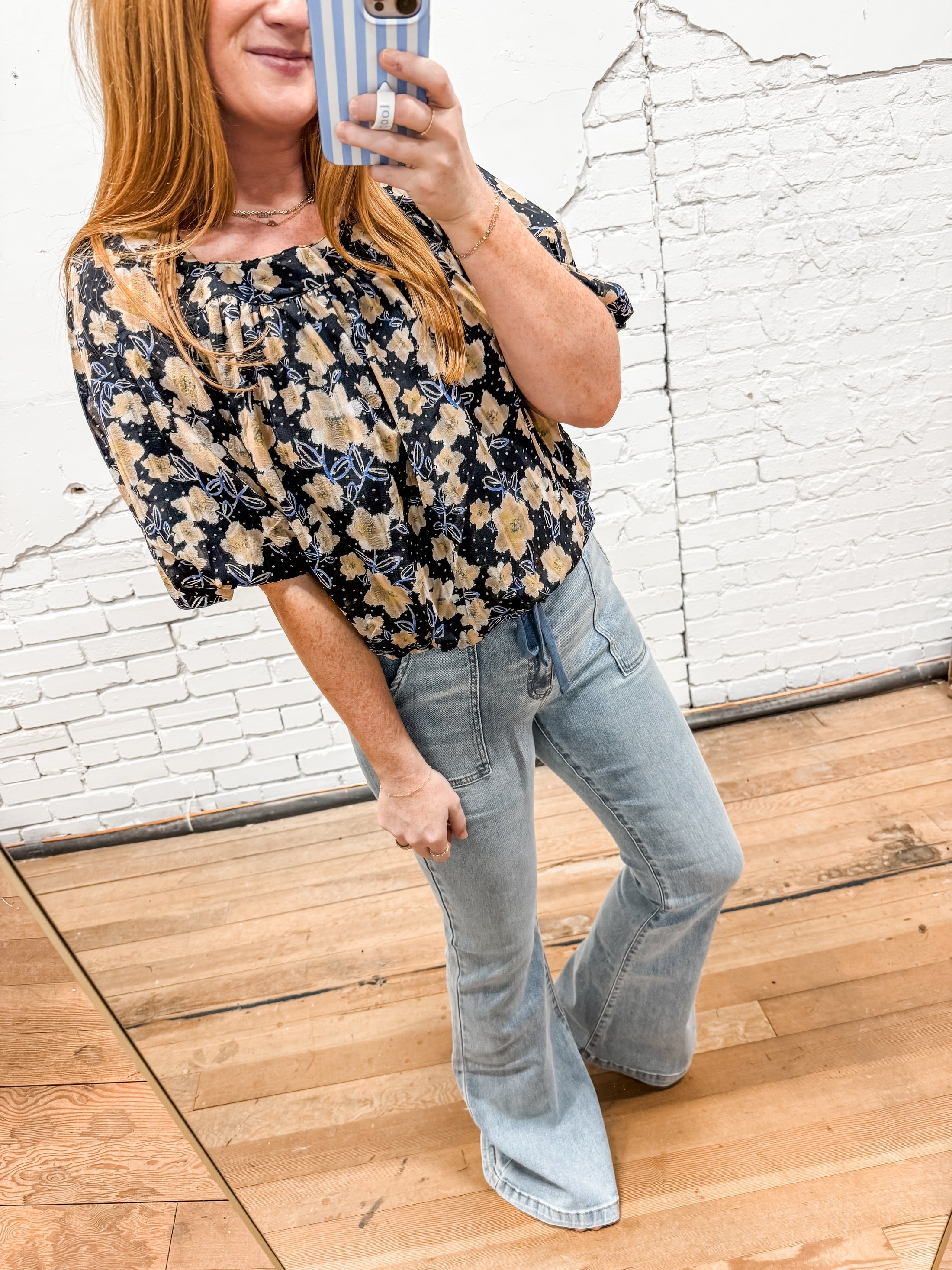 Midnight Bloom Top