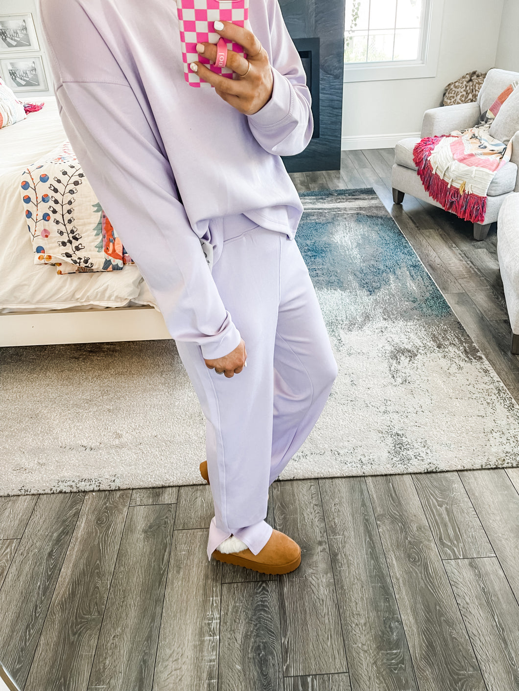 Lounging Around Lilac Bottoms