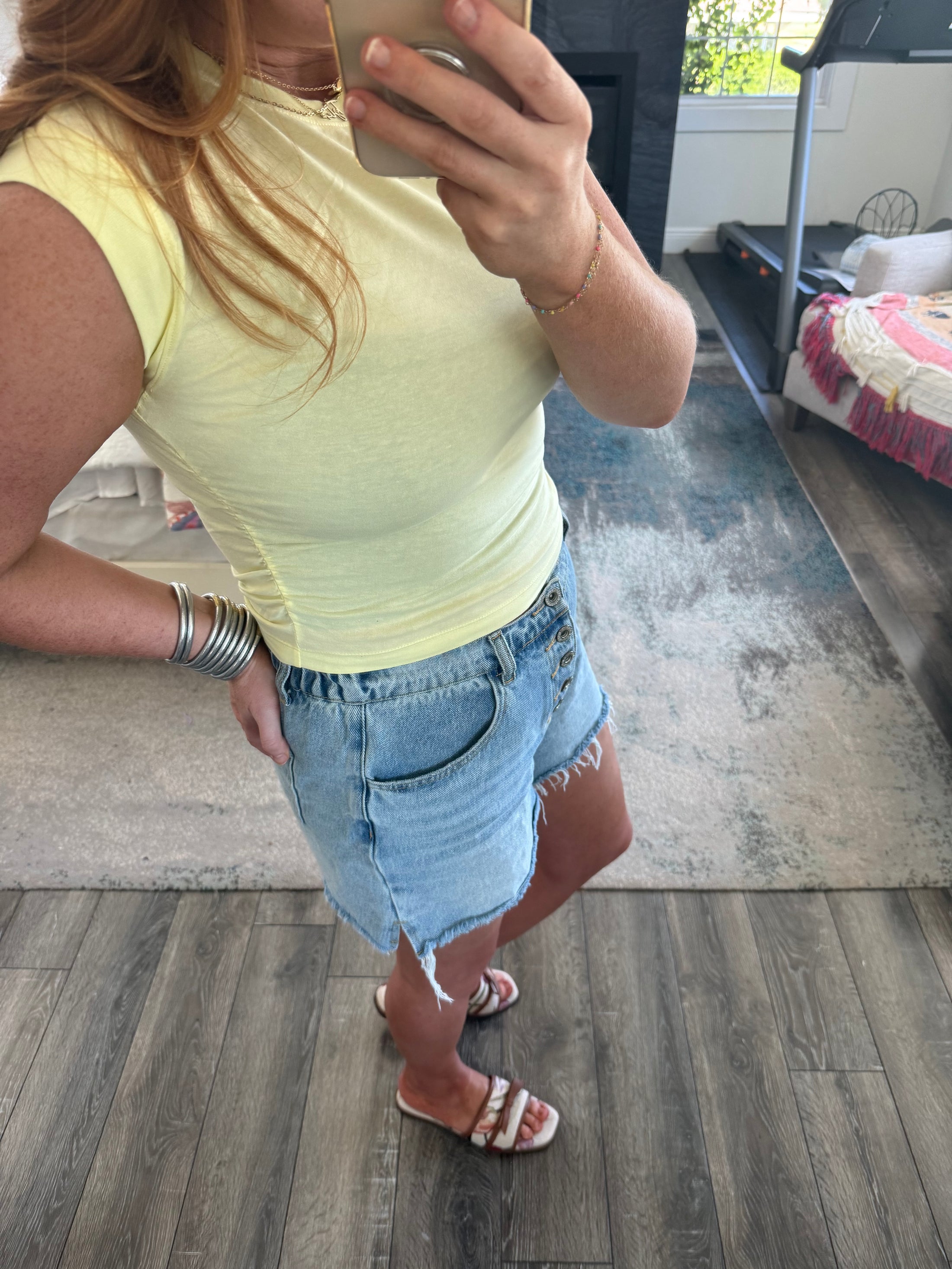 Empower Cinched Side Tank - yellow