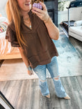 Load image into Gallery viewer, Laramie Flutter Top - Brown
