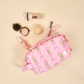 Load image into Gallery viewer, Essentials Quilted Cosmetic Pouch–Oh So Fancy Pink
