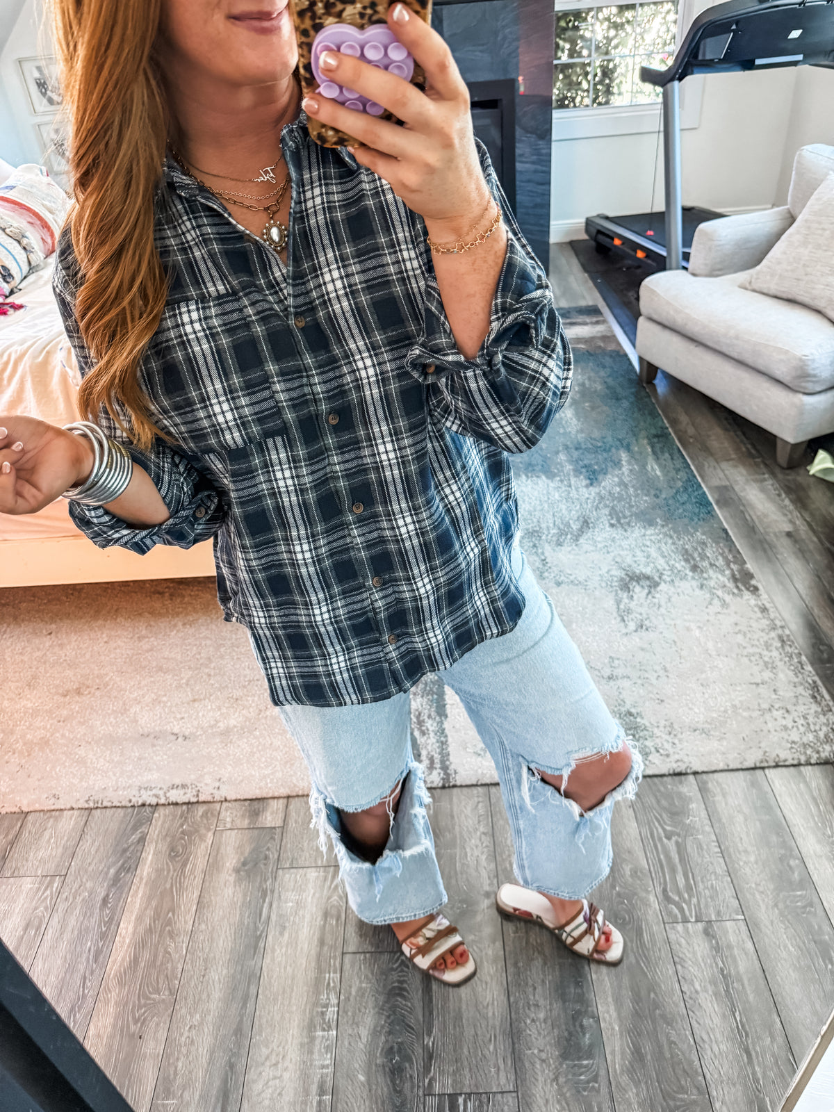 Tami Plaid Button Up