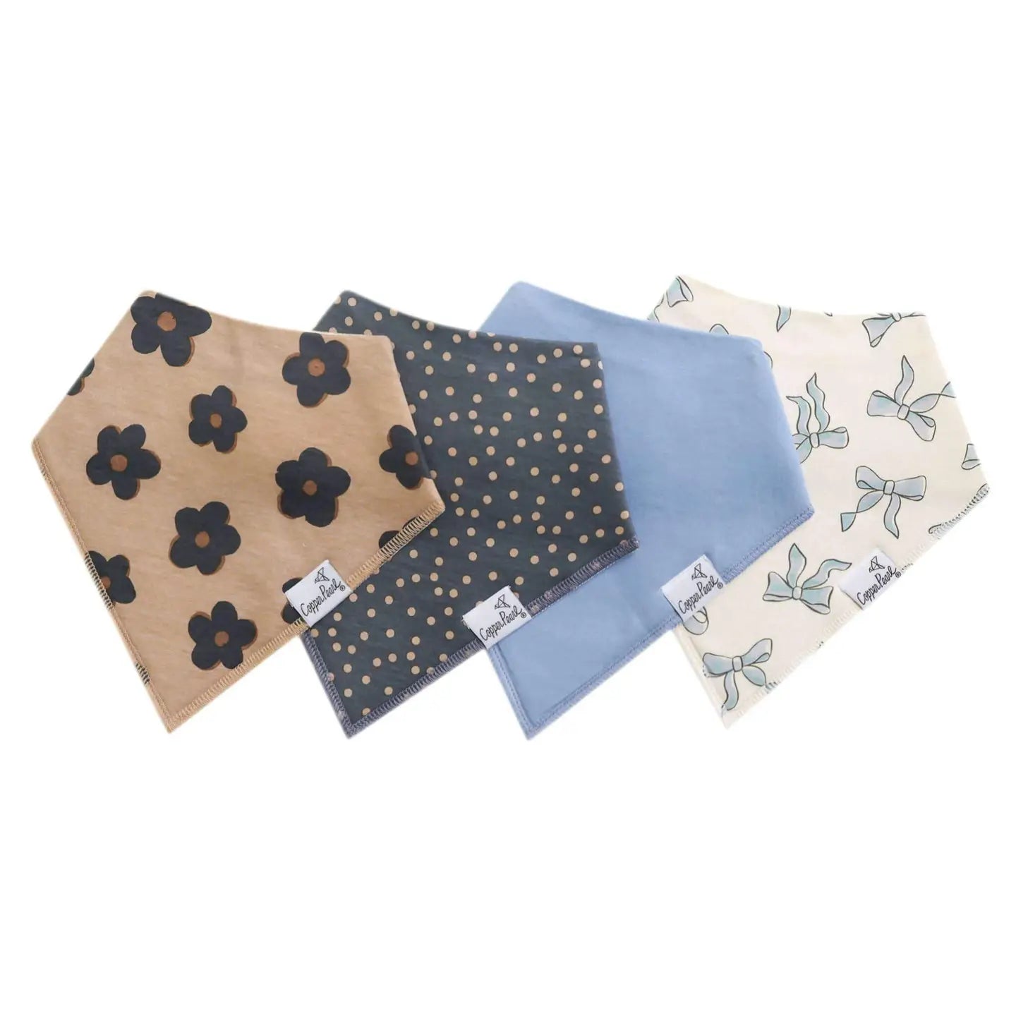 Copper Pearl Bandana Bibs - Gemma