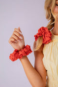 Load image into Gallery viewer, Fireside Gingham Jumbo Scrunchie
