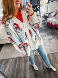 Load image into Gallery viewer, Checkered Santa Cardigan
