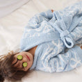 Load image into Gallery viewer, CuddleLane™ Kids Robe | Blue-tiful Bows
