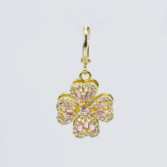 Pink Clover Charm
