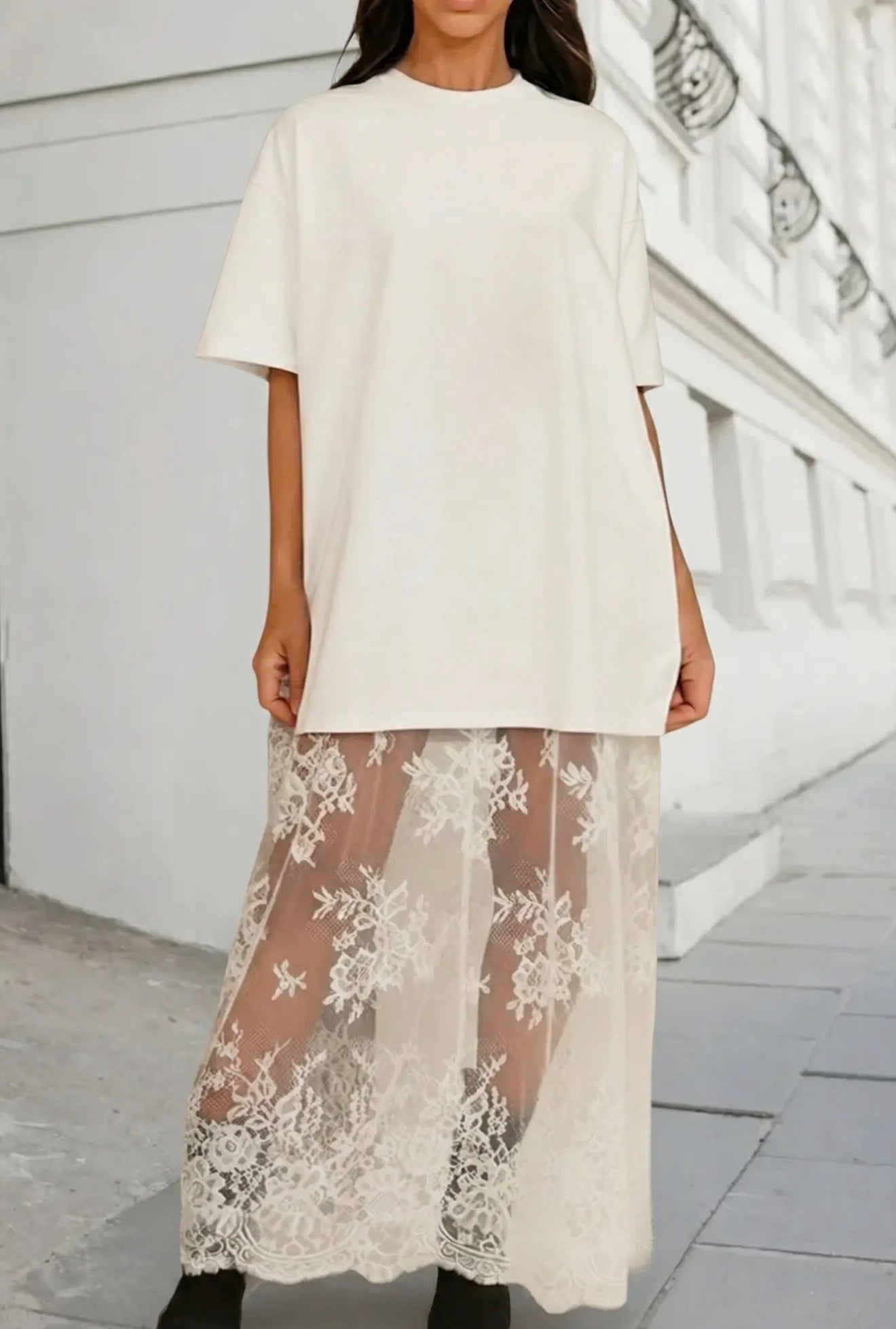 Kortney Lace Dress - White