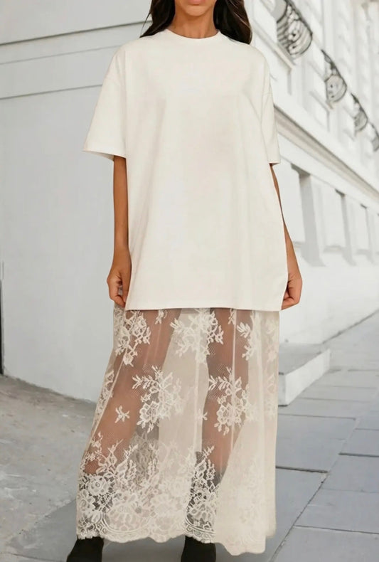 Kortney Lace Dress - White