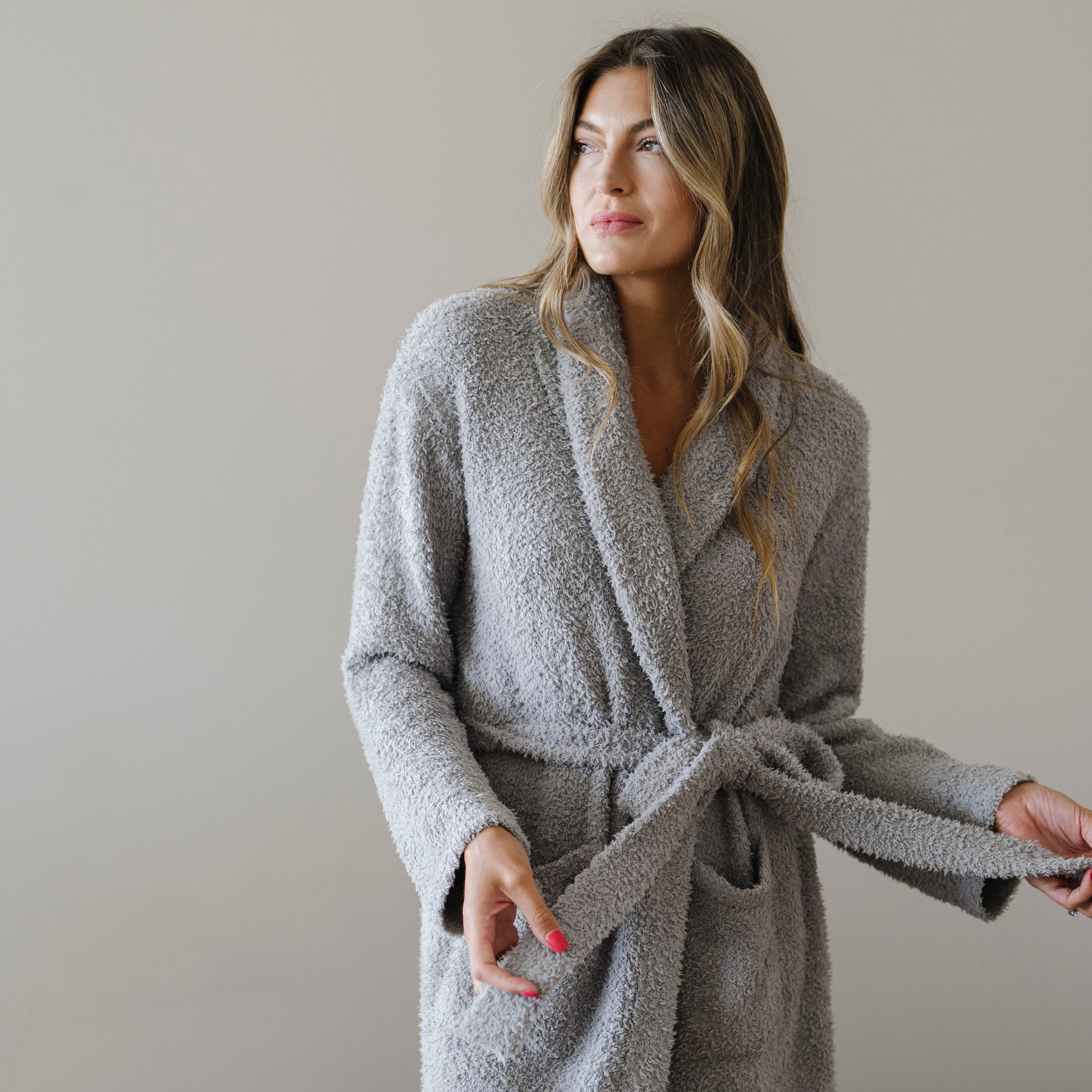 COZY BAMBONI ROBES: Taupe