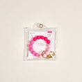 Load image into Gallery viewer, Hands–Free Keychain Wristlet–Tickled Pink
