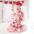 Load image into Gallery viewer, Sweet Like Candy Ruffle Zipper Footie
