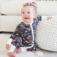 Load image into Gallery viewer, Midnight Meadow Convertible Zip Romper
