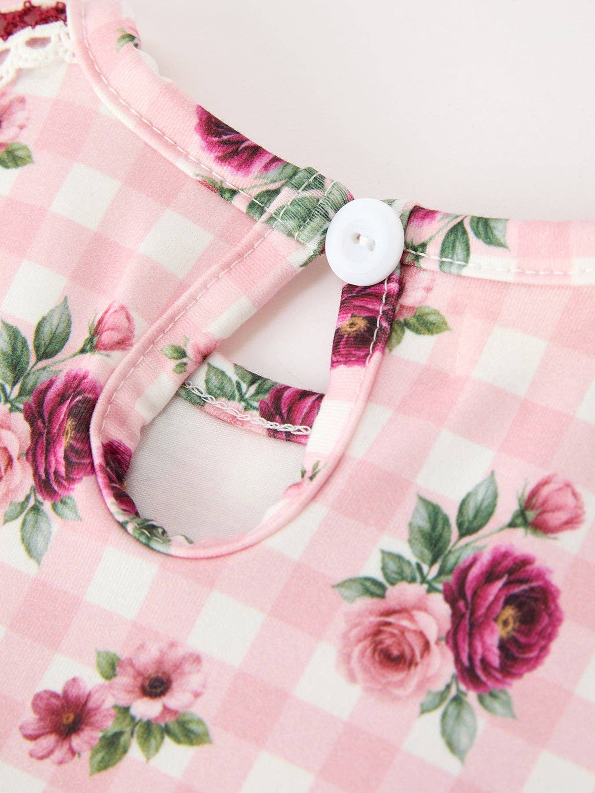 Vintage Smocked Floral Romper