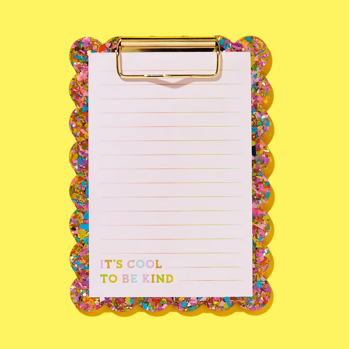 Small Confetti Clipboard w/ Notepad