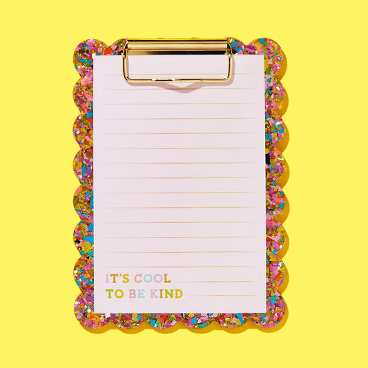 Small Confetti Clipboard w/ Notepad