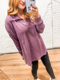 Load image into Gallery viewer, Harper Oversized Top - Plum
