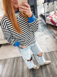 Load image into Gallery viewer, Baily Striped Sweatshirt

