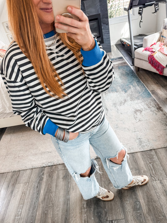 Baily Striped Sweatshirt