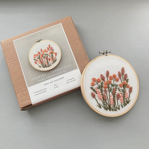 Embroidery Kit - Avonlea in Terracotta