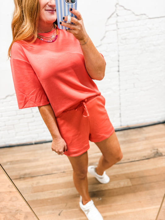 Indie Scuba Tee - Coral