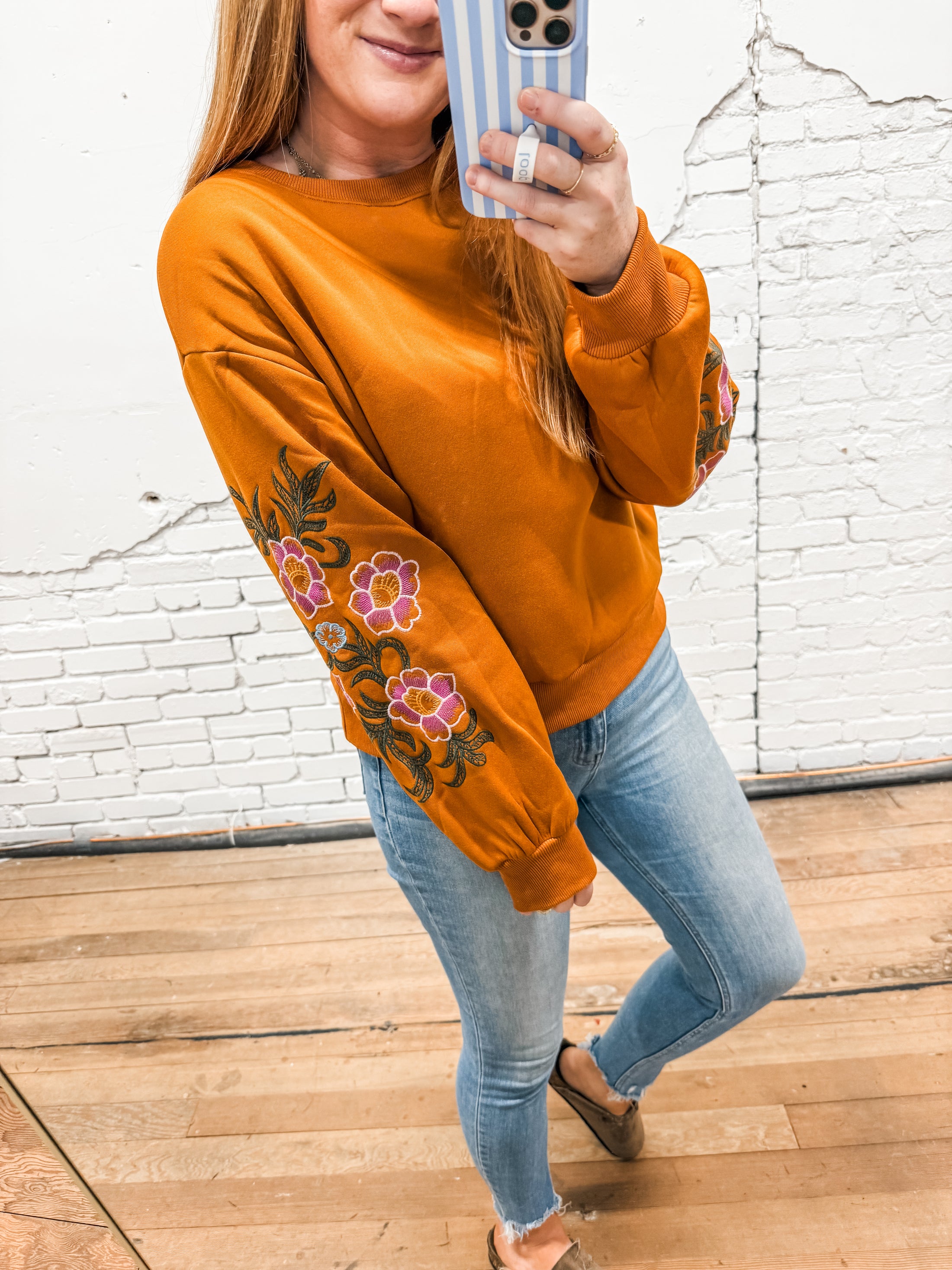 Britt Floral Sweater