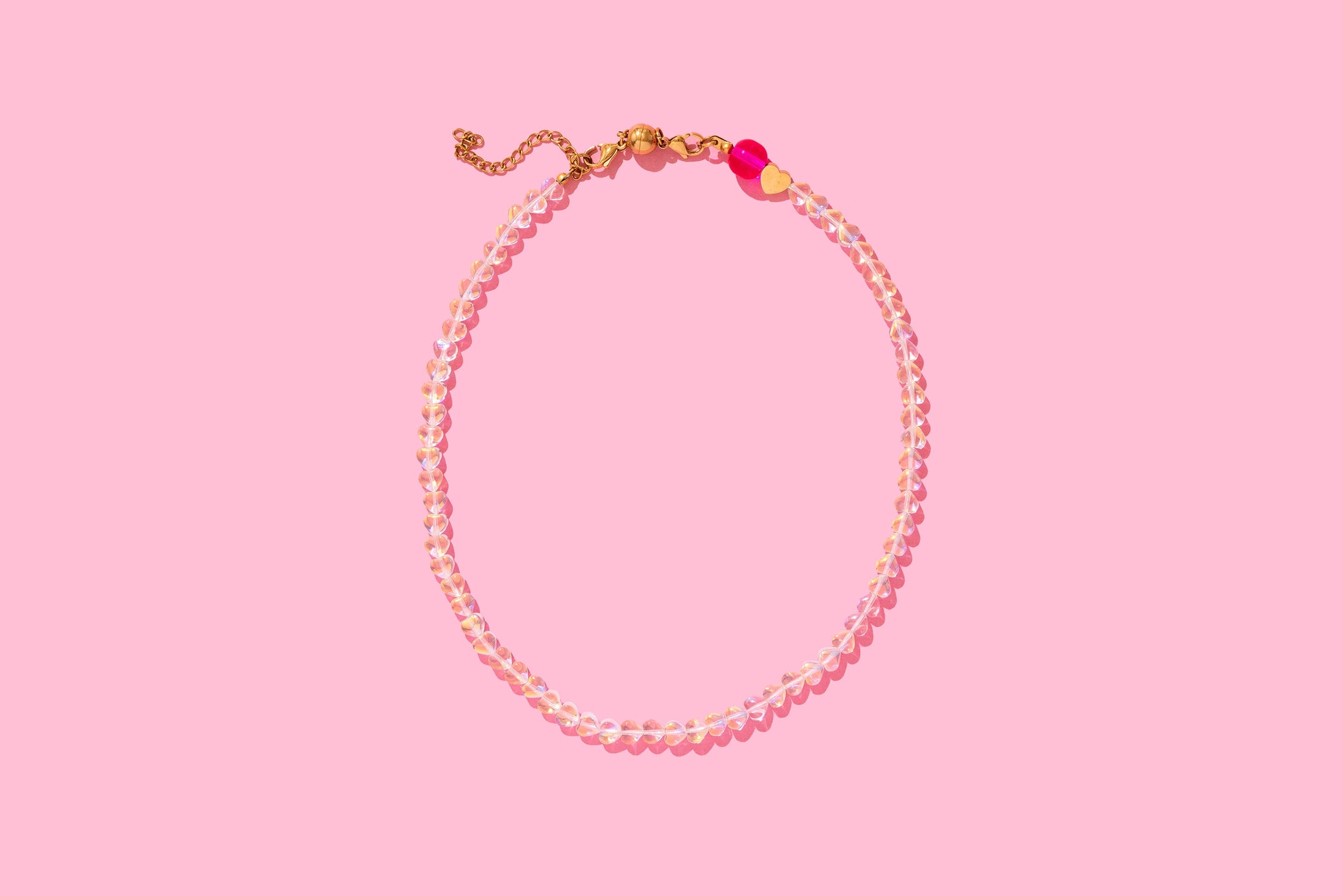 Nora Glass Hearts Necklace