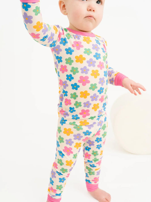 Retro Flower PJ Set